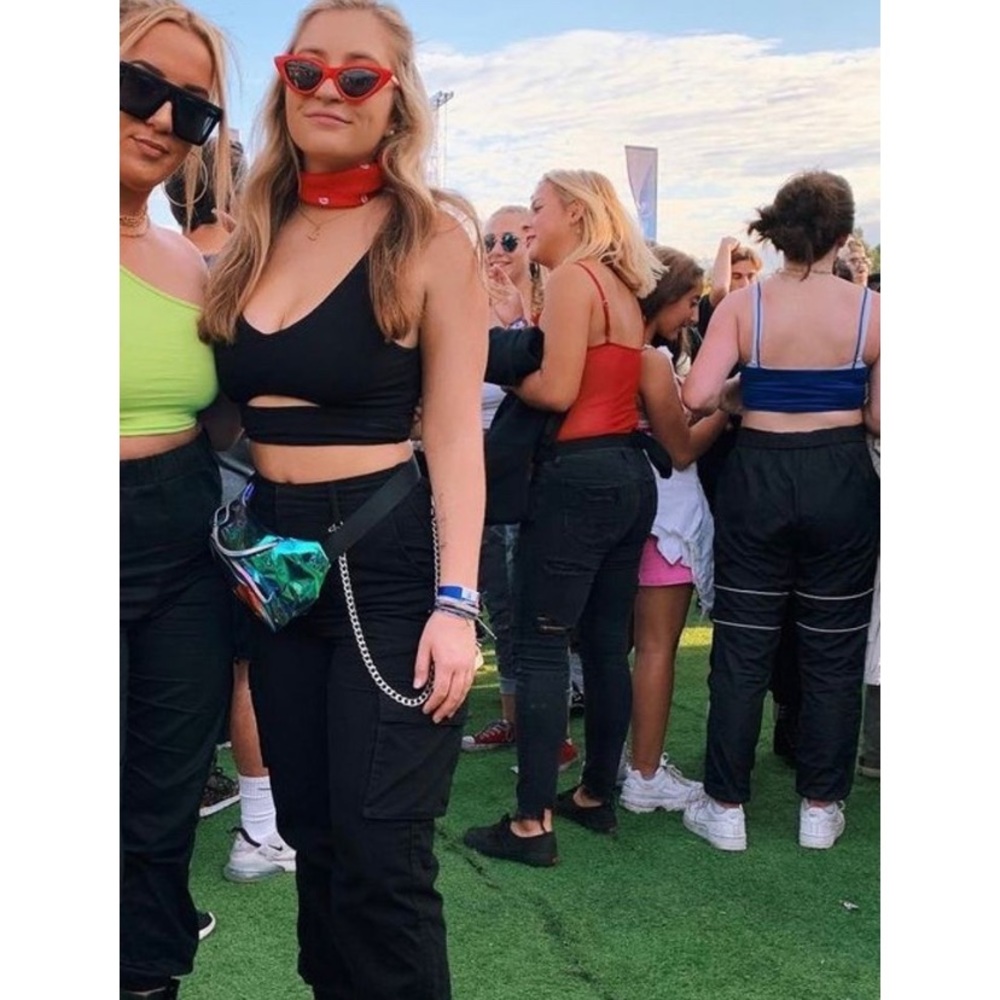 Urban Outfitters Cut Out Crop Tee